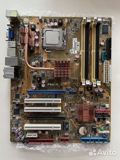 Материнская плата с процессором 775 сокет