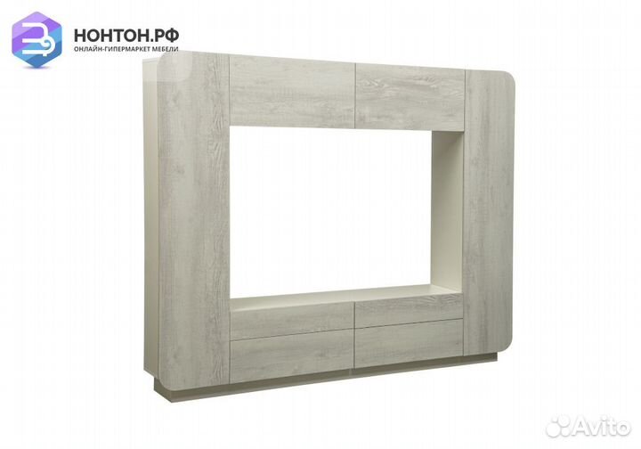 Стенка Лаванда-2 белый / бетон пайн белый