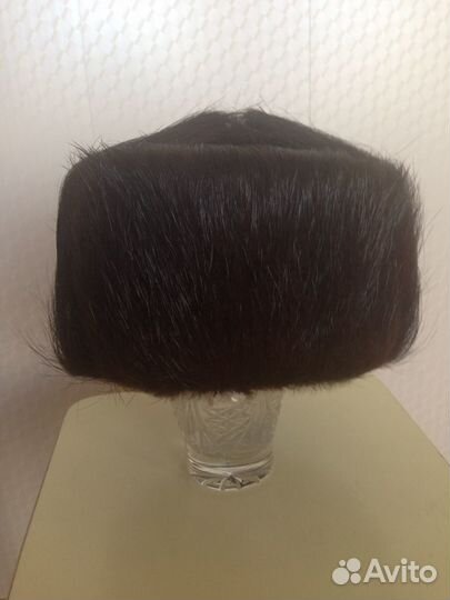 Мужская шапка-ушанка нутрия