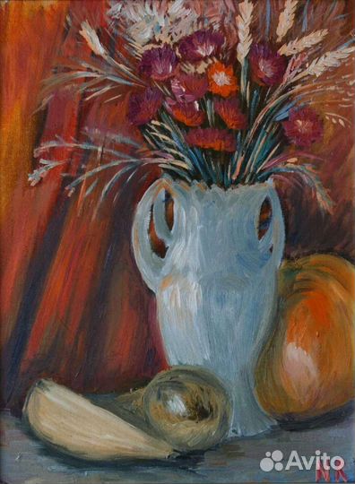 Сухоцветы в вазе