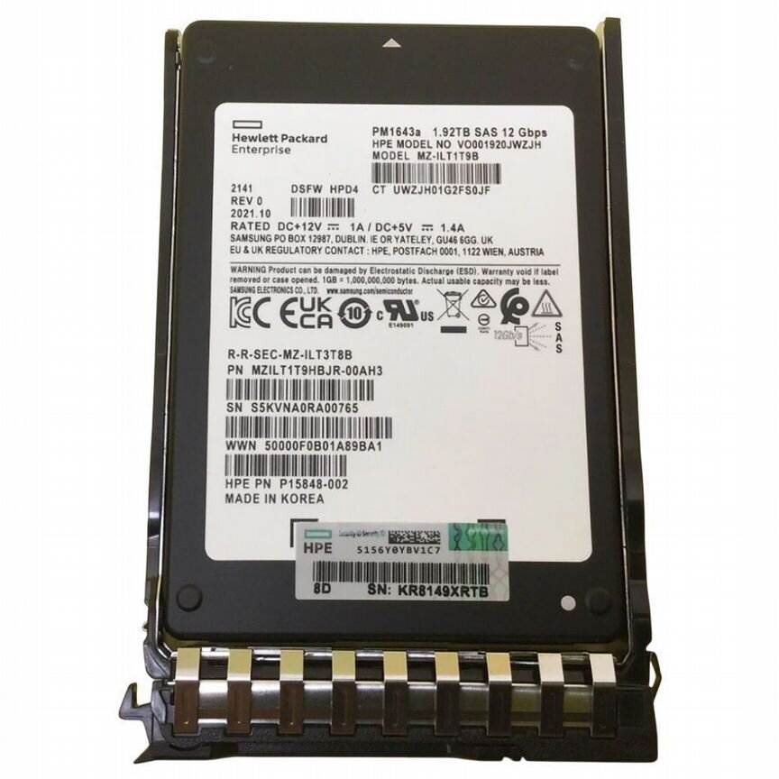 [P41555-001] Жесткий Диск Hp 1.92tb Sas 2,5" Ssd P41555-001