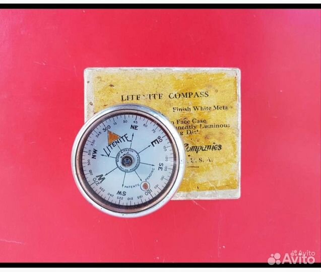 Старинный Дореволюционный Компас в Родной Коробке