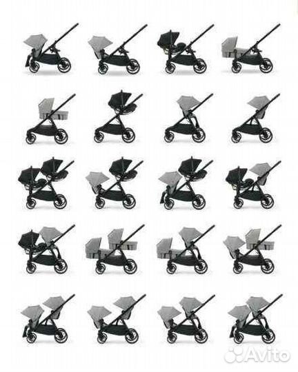 Коляска для двойни baby jogger city select