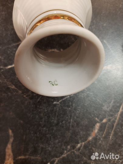 Пашотница времен СССР, фарфор с позолотой