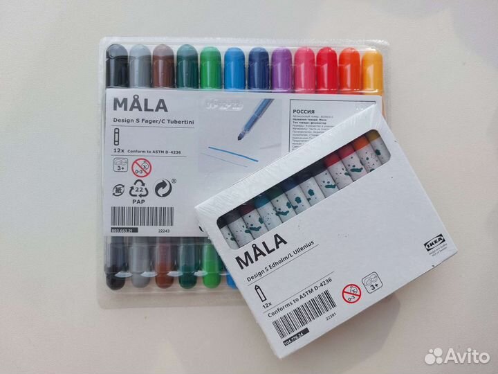 Новые IKEA Мола фломастеры
