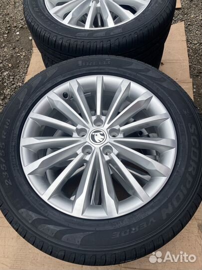 Новые летние оригинальные колеса Skoda Kodiaq R18