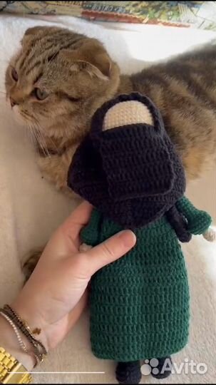 Вязаная куколка мусульманка