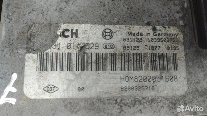 Блок управления двигателя 8200051608 Renault Trafi