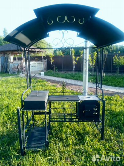 Мангал в стиле лофт