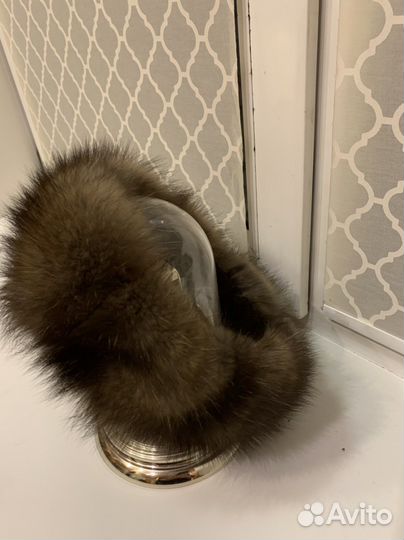 Меховая повязка из соболя(баргузин), на резинке