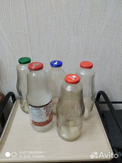 Стеклянная бутылка 1 л