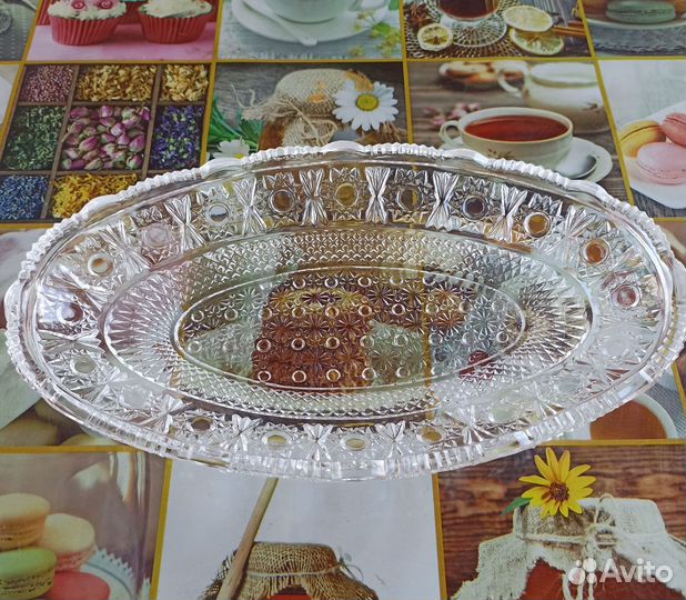 Хрустальная ладья СССР для селёдки под шубой