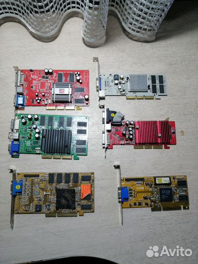 Много видеокарт PCI-e/AGP