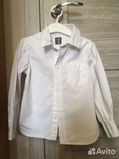 Рубашки х/б на рост 116-122 пакетом 5 штук