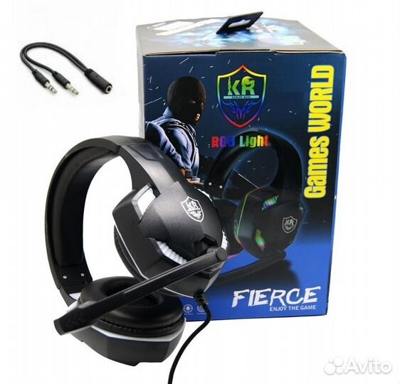 Игровые наушники с микрофоном Game KR-GM301