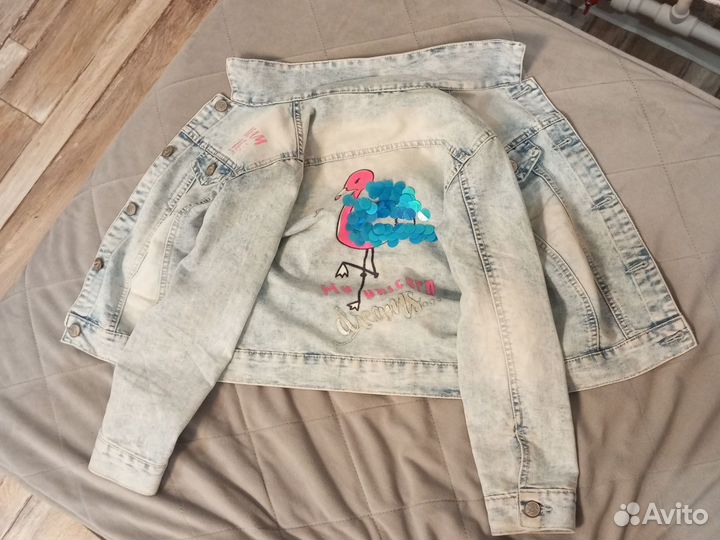 Джинсовая куртка для девочки