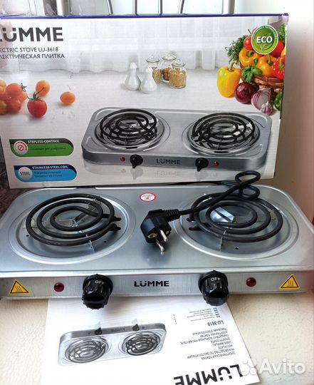 Электрическая плитка. 2500 вт. Новая