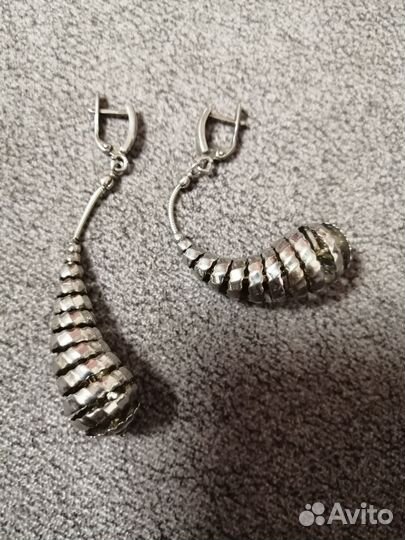 Серьги серебро