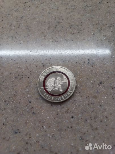 Юбил монета серииНа службе общества пожарн охран