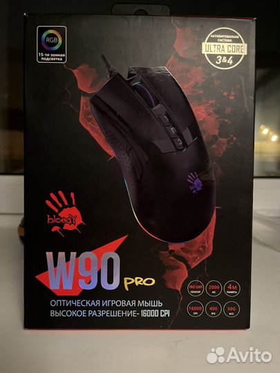 Игровая мышь А4Tech Bloody W90Pro