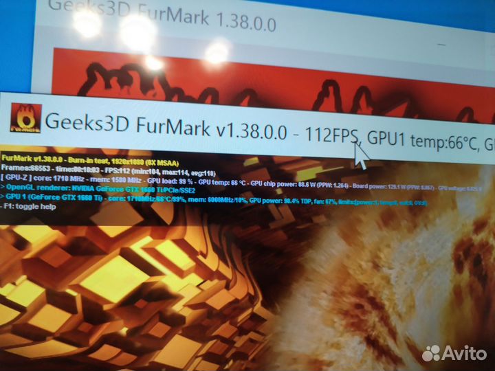 Видеокарта gtx 1660 TI MSI armor OC 6GB /обмен