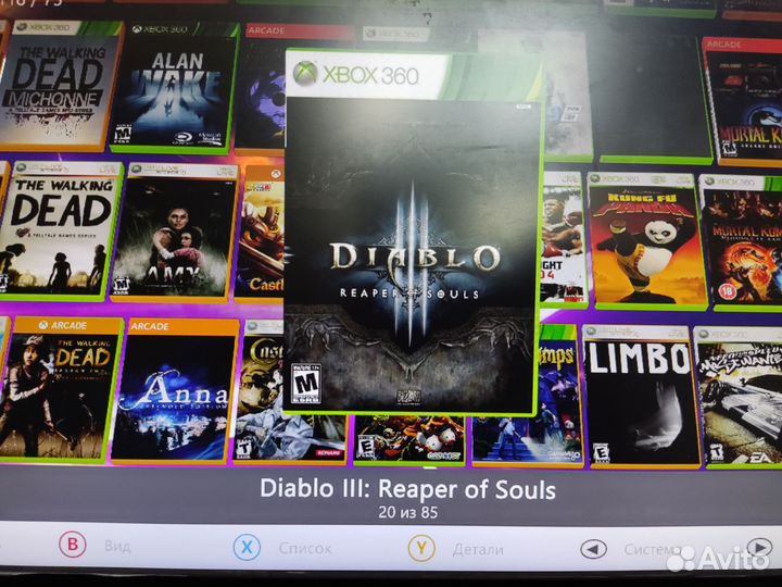 Xbox 360 slim прошитый freeboot.85 игр.4 джойстика