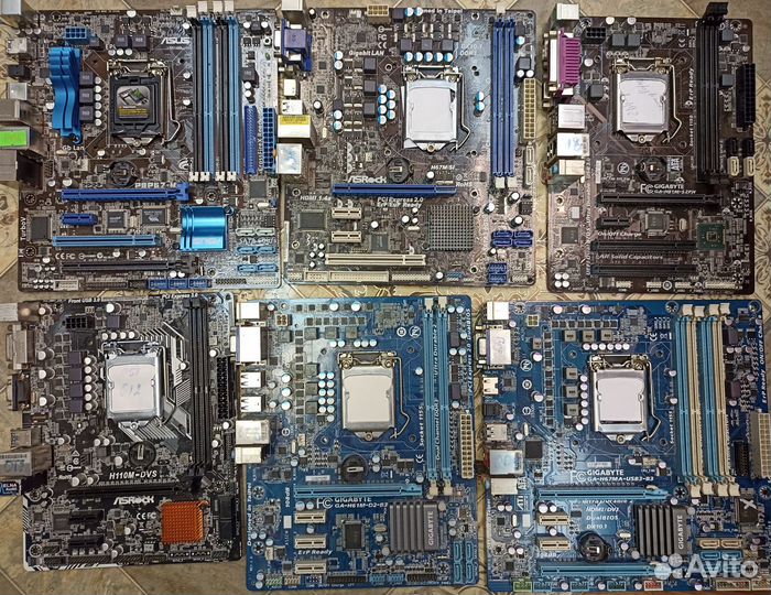 Материнские платы под ремонт 1155 1150 1151 AM3