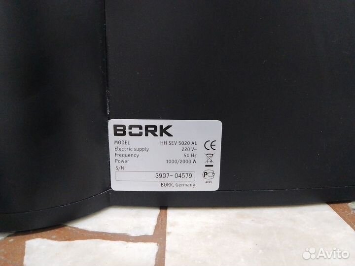 Тепловентилятор керамический Bork hhsev 5020AL