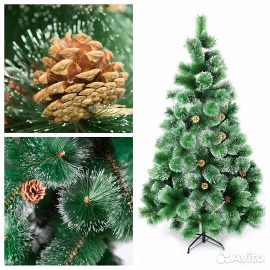 Ель искуственная 210 180 елка ёлка с шишками сосна