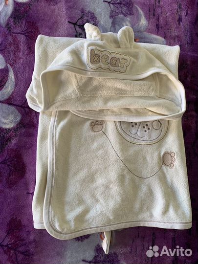 Двухстороннее полотенце для новорожденных