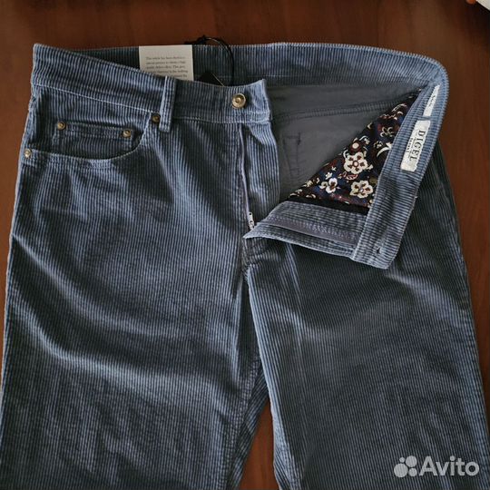 Брюки вельветовые Digel серо-голубые (р.50)