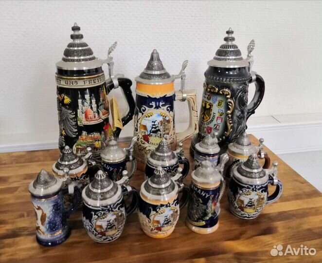 Кружки пивные Германия с крышкой