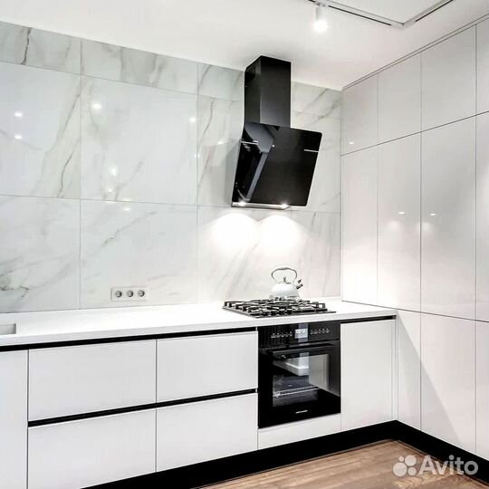 Угловая кухня с мдф фасадами