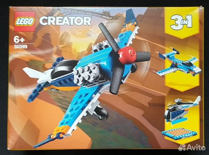 Lego 31099 Винтовой самолёт 3в1