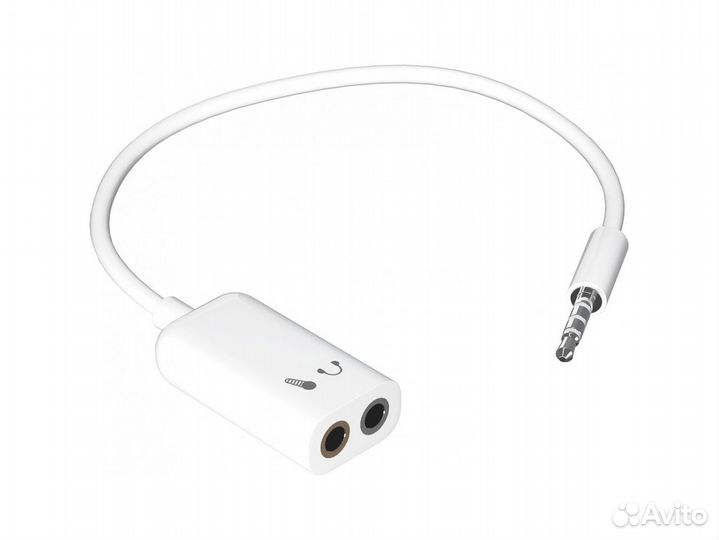 Аудио-переходник на микрофон и наушники Mini Jack