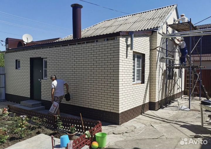 Монтаж сайдинга фасадных панелей Фасадные работы