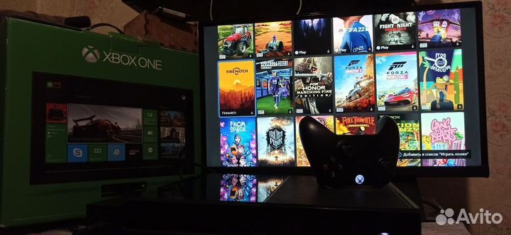 Xbox One Fat 500gb/1tb + Игры