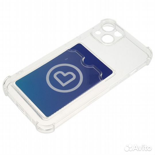Чехлы силиконовые для iPhone, с карманом для карт