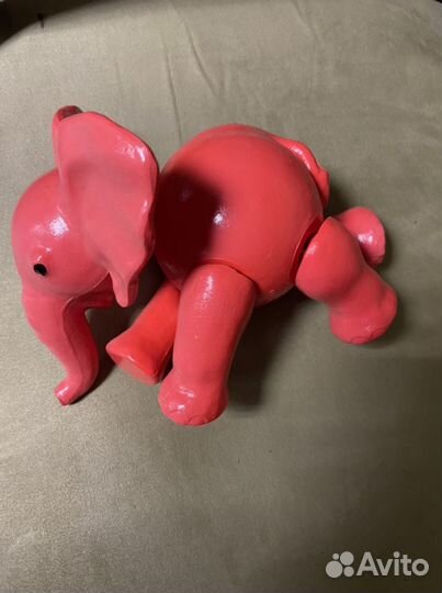 Слон целлулоид Охтален СССР игрушка