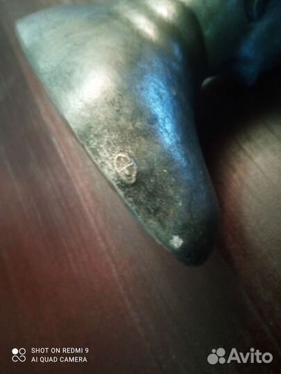 Бюст С. А. Есенин (СССР) силумин чёрный