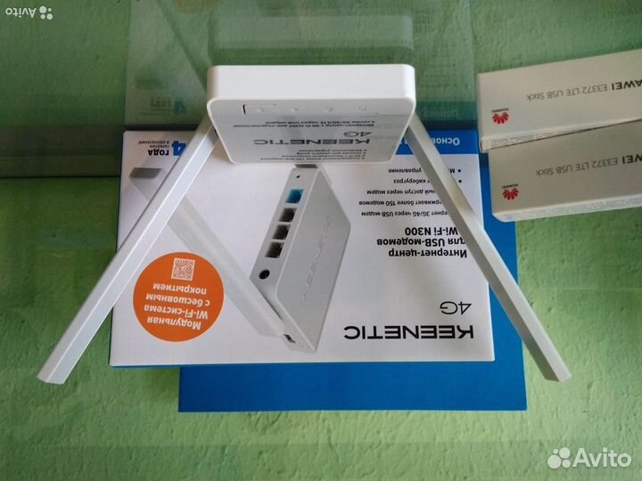 Комплект модем H3372 + роутер Keenetic 4G Безлимит