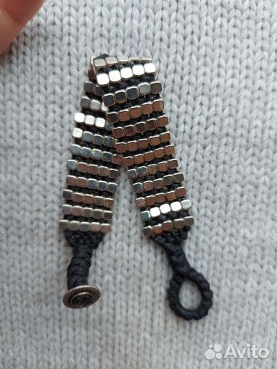 Браслет плетеный металл x-tribal