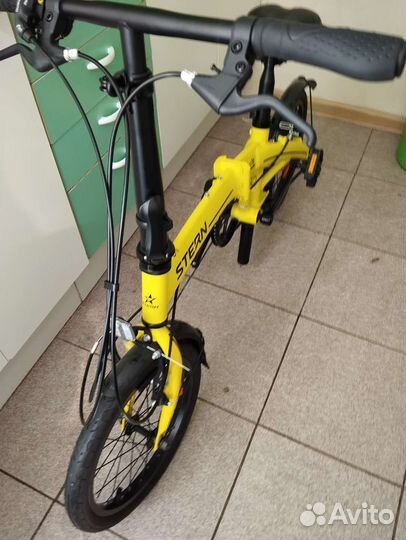 Велосипед складной stern compact 16 жёлтый и красн