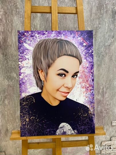 Портрет на холсте по фото