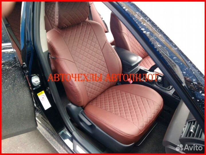 Чехлы Автопилот Toyota Camry v40 из экокожи Ромб