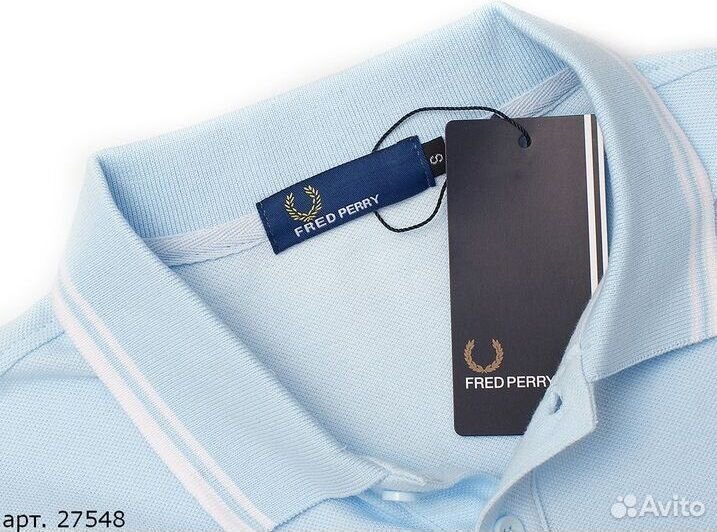 Поло Fred Perry Голубое