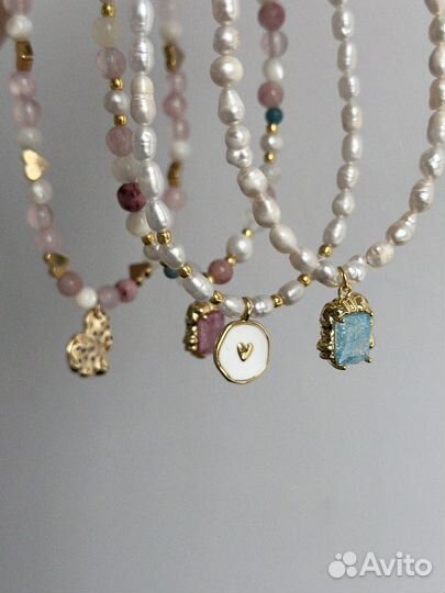 Чокеры из натуральных камней