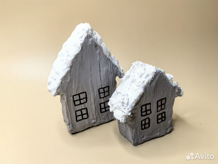 Домики из гипса
