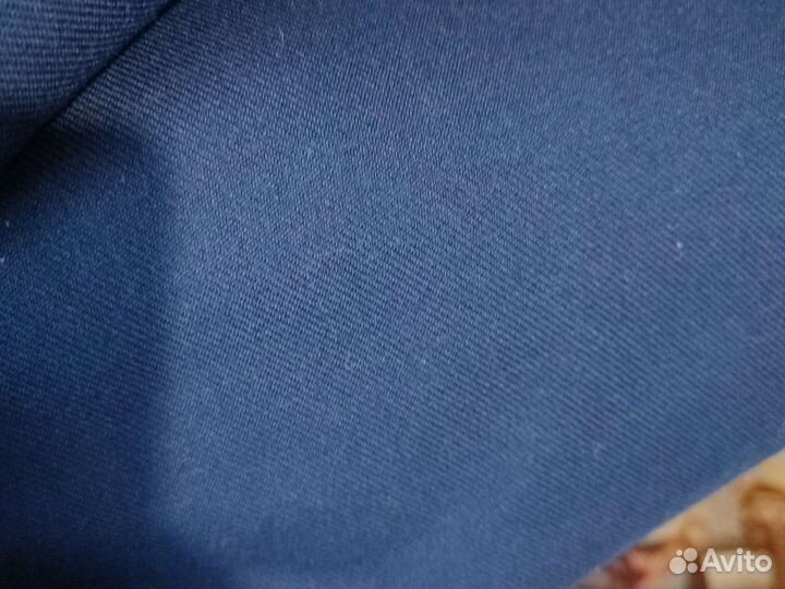 Отрез ткани СССР 150*200 костюмная темно-синяя