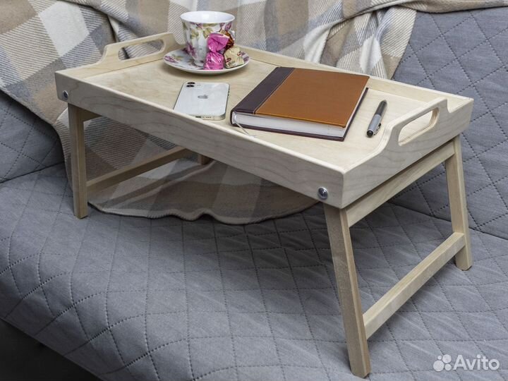 Деревянный поднос на ножках в Рязани